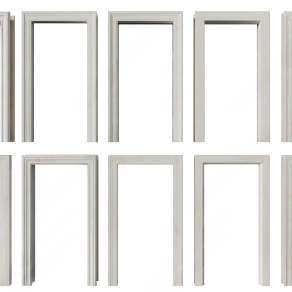 现代门套组合3D模型下载